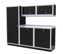 (image for) [DISCONTINUED] Moduline 8' Pro-II Base Wall Cabinet Combo 3