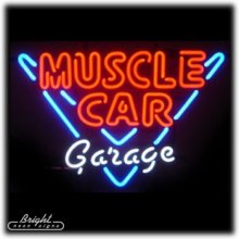 (image for) [DISCONTINUED] Muscle Car Garage Neon Sign