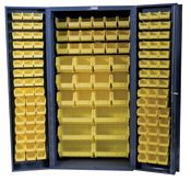 (image for) [DISCONTINUED] Durham 36" Wide Cabinet 132 Bins Box Door Style