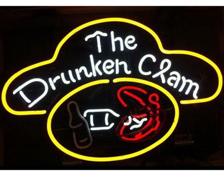 [DISCONTINUED] Drunken Clam Neon Sign