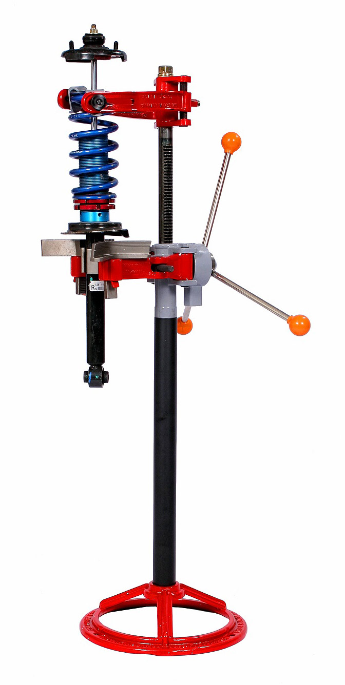 how to compress strut spring at home