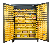(image for) [DISCONTINUED] Durham 60" Wide Cabinet 227 Bins Flush Door Style