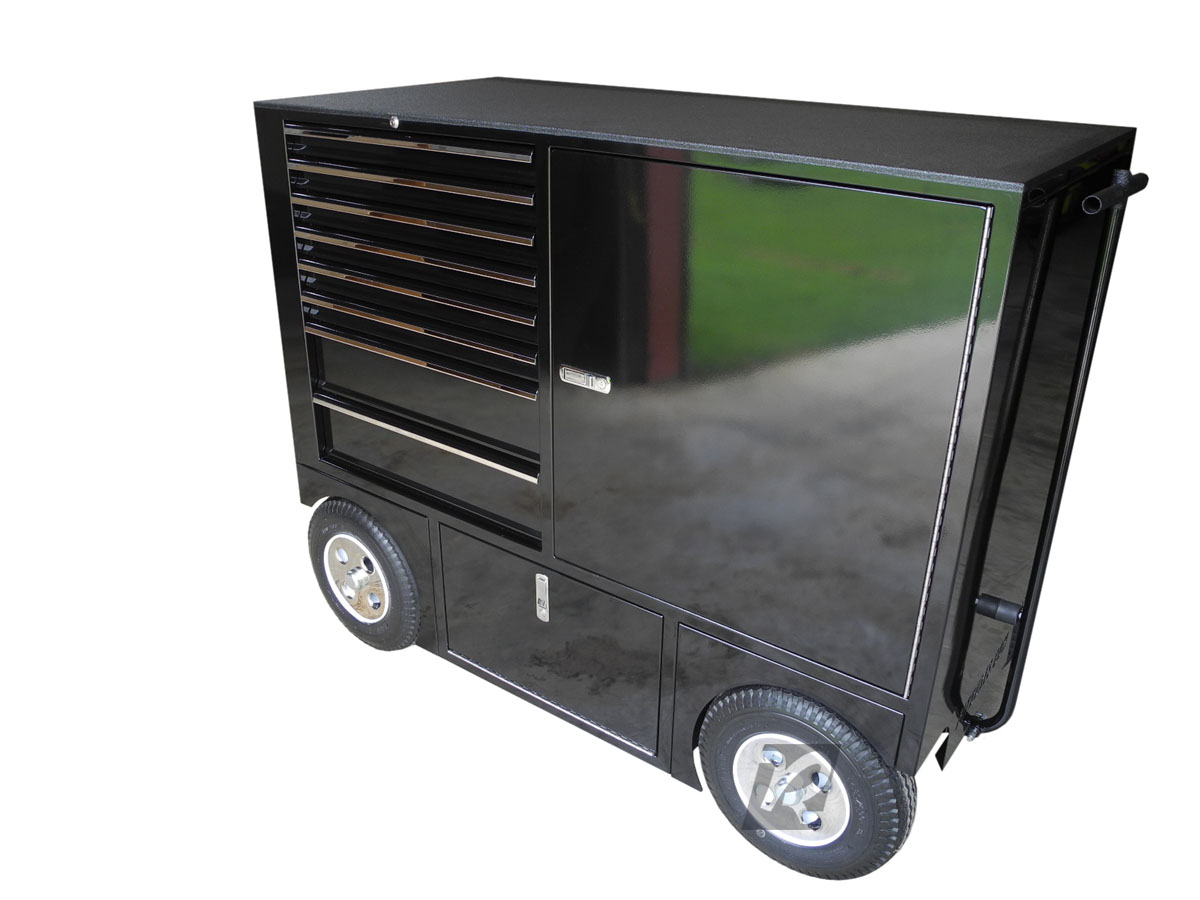 New RSR NASCAR Pit Box Pitbox Rolling Portable Racing Toolbox Cart Kart Tool Box