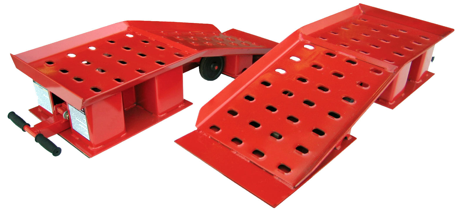 20 Ton Heavy Duty Portable Truck Ramps Pair Redline Stands
