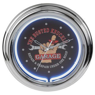 [DISCONTINUED] Ace Busted Knuckle Garage Neon Clock