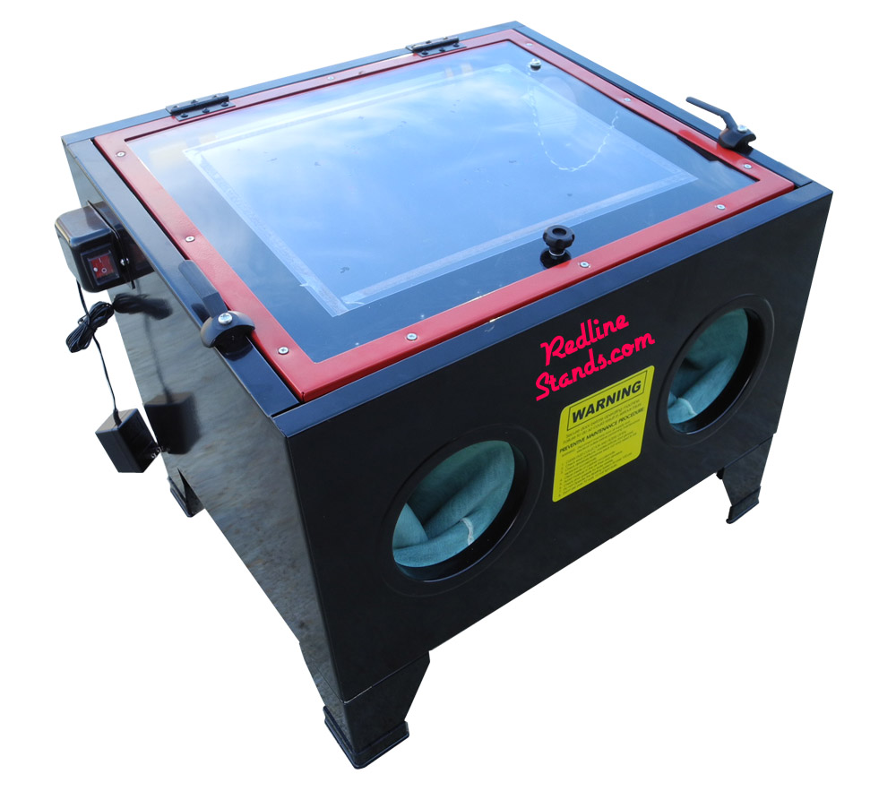 RE28 Benchtop Abrasive Sand Blasting Cabinet | Redline Stands