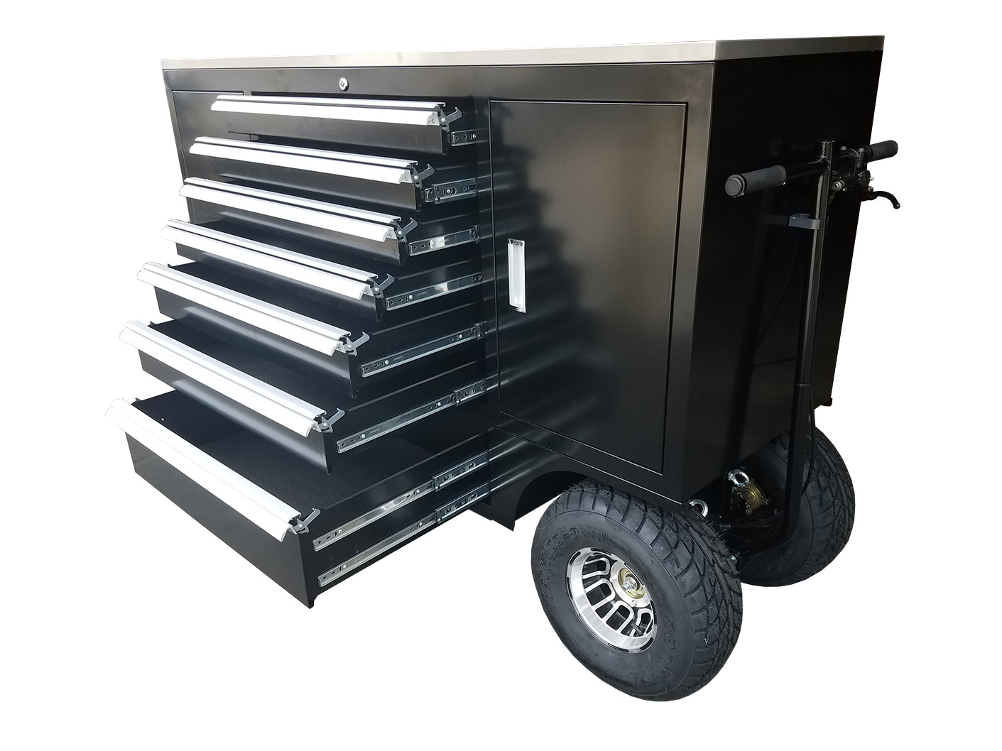 New Extreme Pit Box Pitbox Rolling Portable Racing Toolbox Cart Kart Tool Box