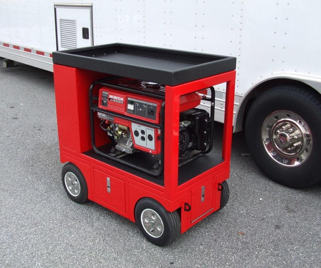 RSR Generator Pit Box Pitbox Rolling Portable Racing Toolbox Cart Kart
