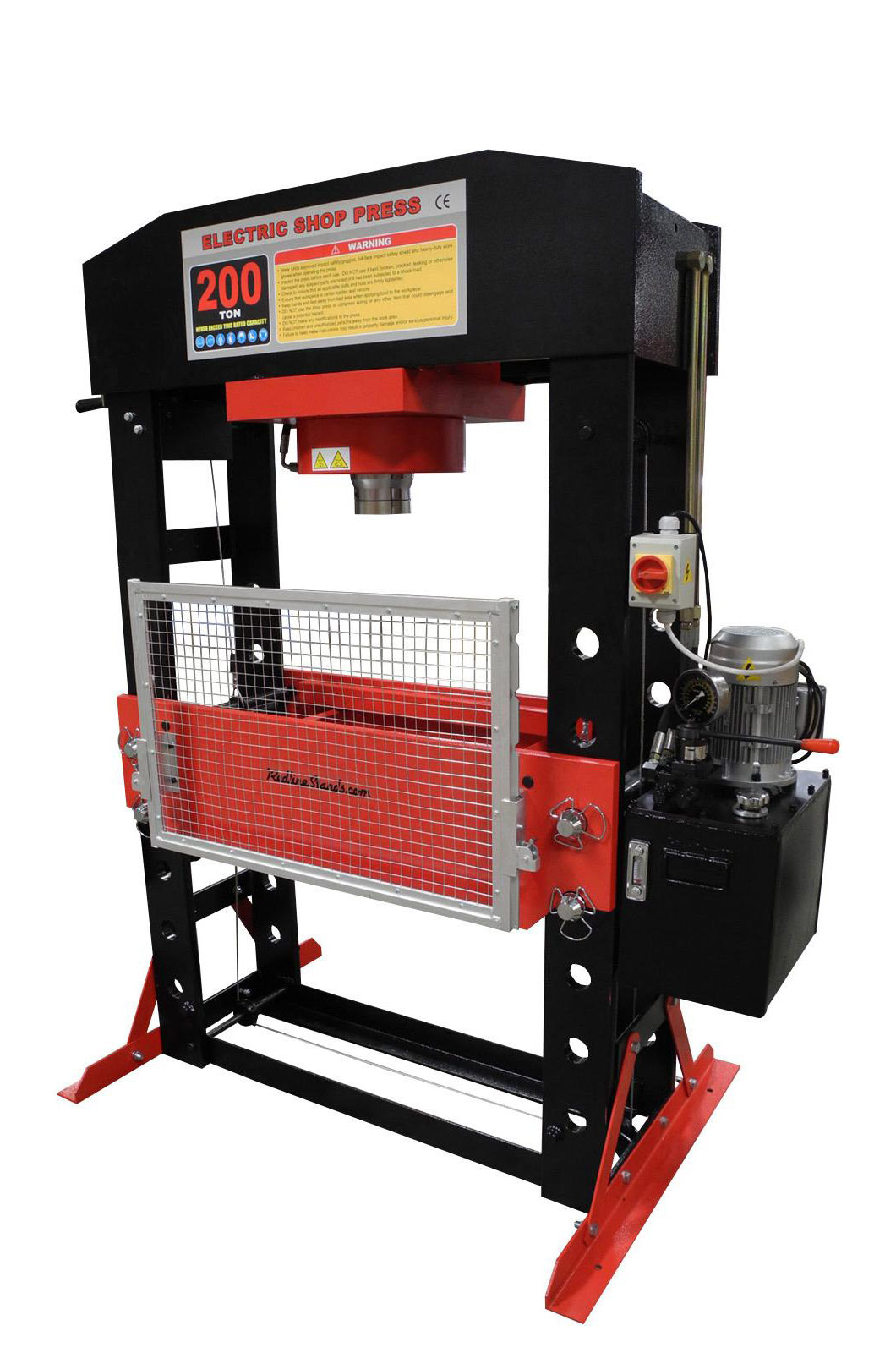 Redline 200 Ton Electric Hydraulic Shop Press