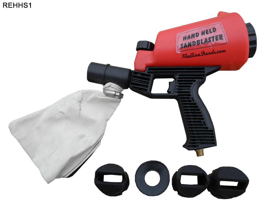 Redline REHHS2/REHHS1 Hand Held Outdoor Abrasive Sand Blaster FREE