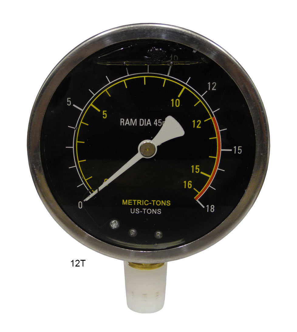 Redline 10100 Ton Replacement Shop Press Gauge FREE SHIPPING