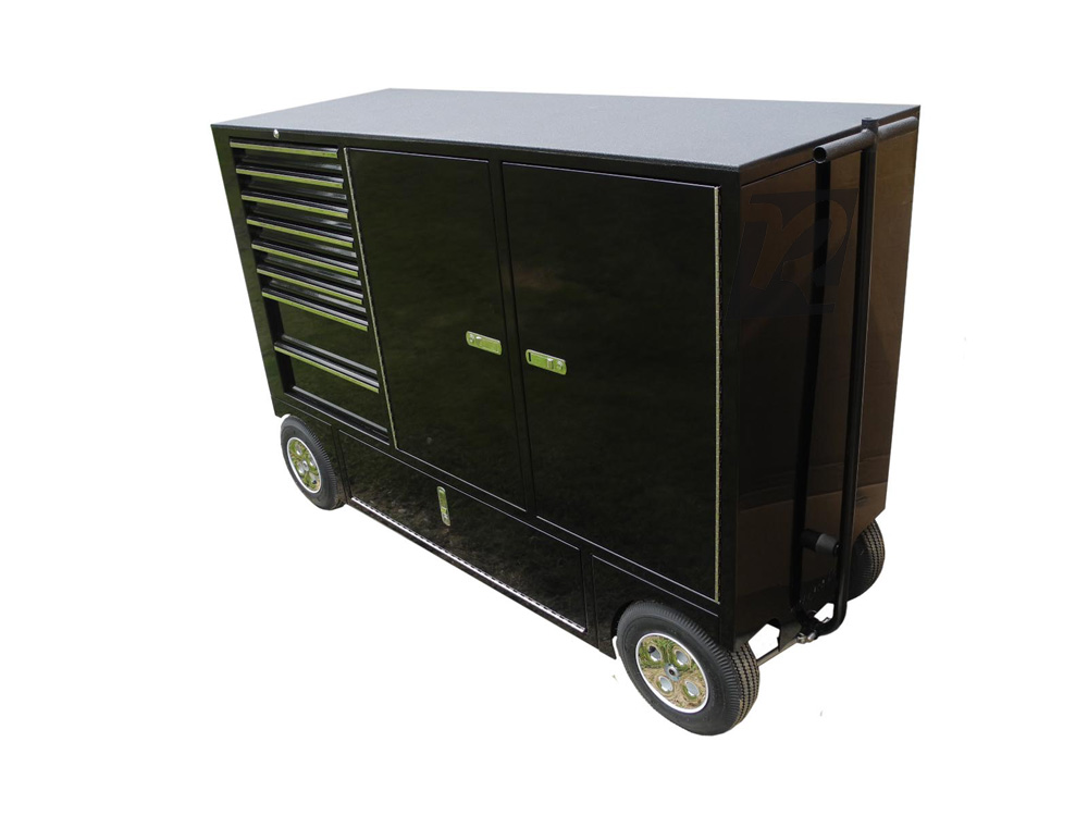 New RSR NASCAR Pit Box Pitbox Rolling Portable Racing Toolbox Cart Kart Tool Box