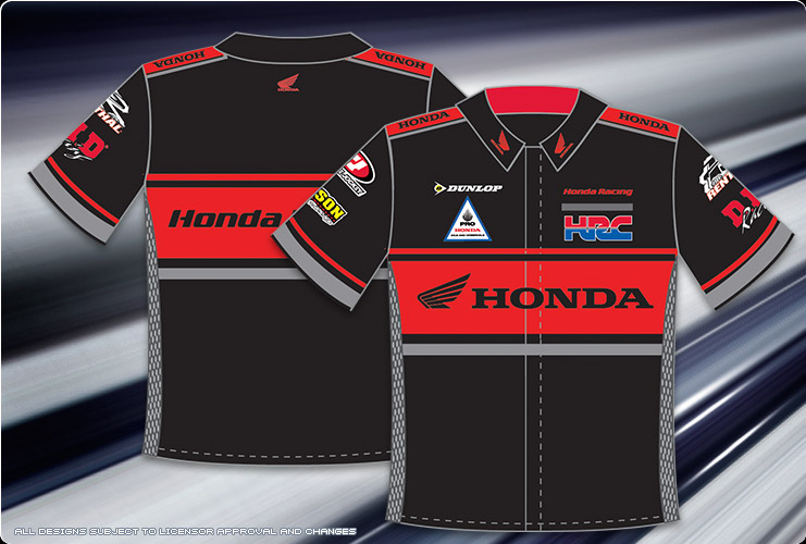 [DISCONTINUED] Factory Honda Pit Shirt - Black