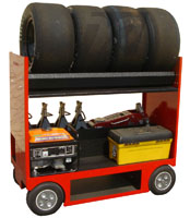 Rolling Tire Rack Wagon Carts