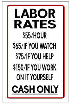 [DISCONTINUED] Labor Rates Sign