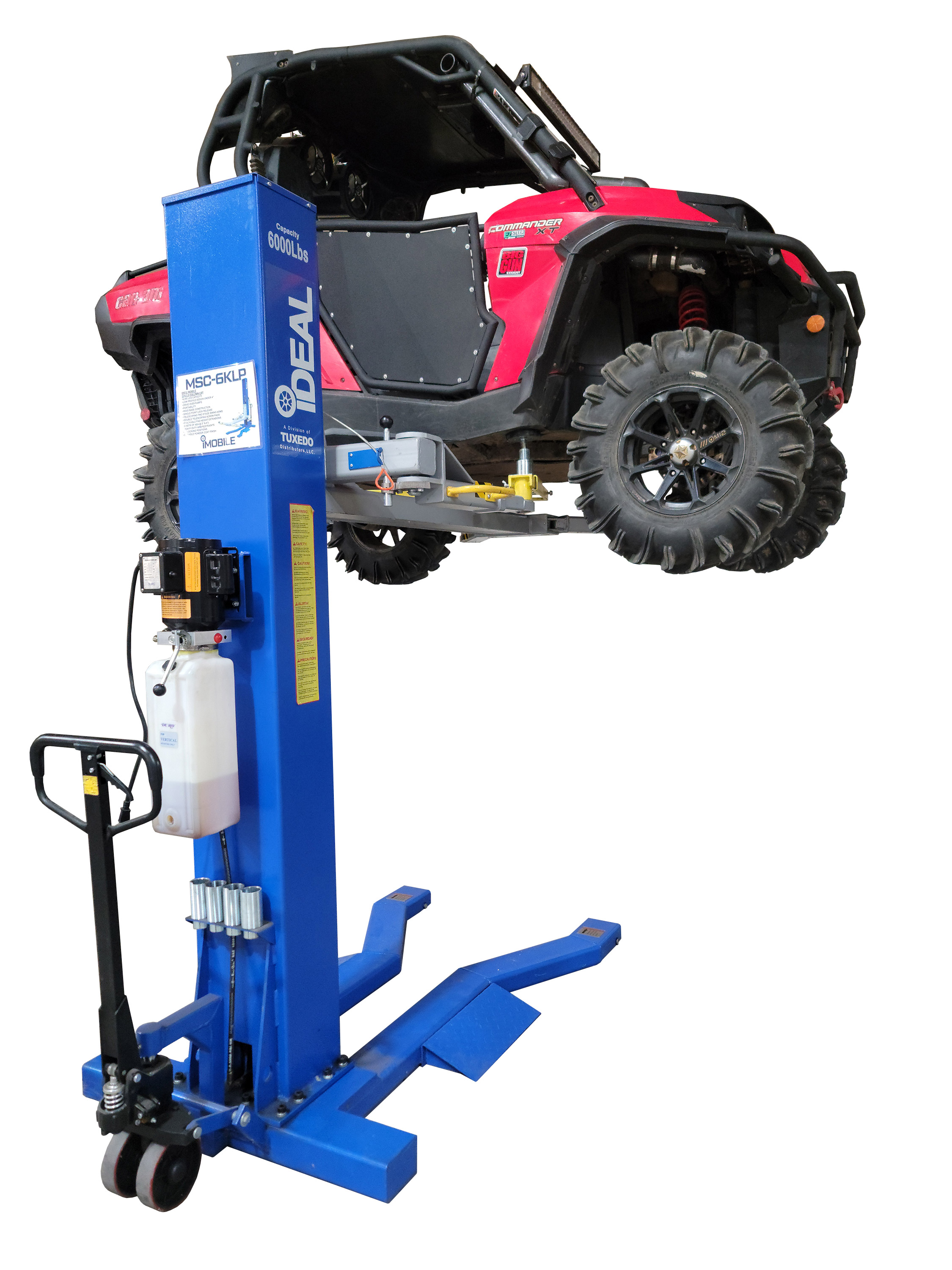 iDeal Mobile Low Profile Single Column 6 000lb Lift Pallet Jack