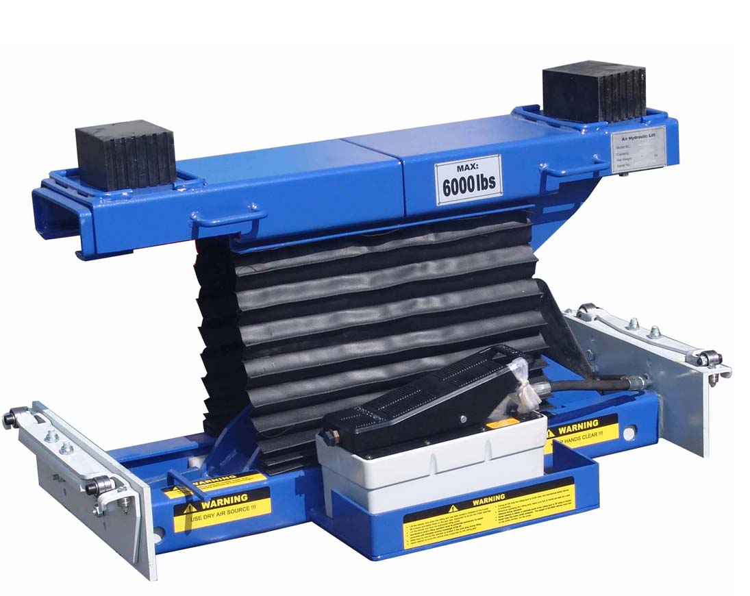 NEW 6000 Lb Kernel Hydraulic Rolling Sliding Bridge Air Jack 4 Post