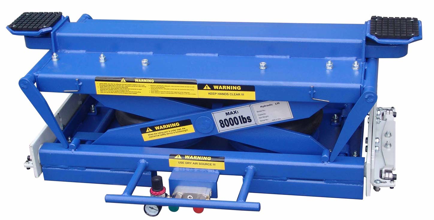 8,000 Lb Kernel RAJ8K Rolling Bridge Air Jack FREE SHIPPING