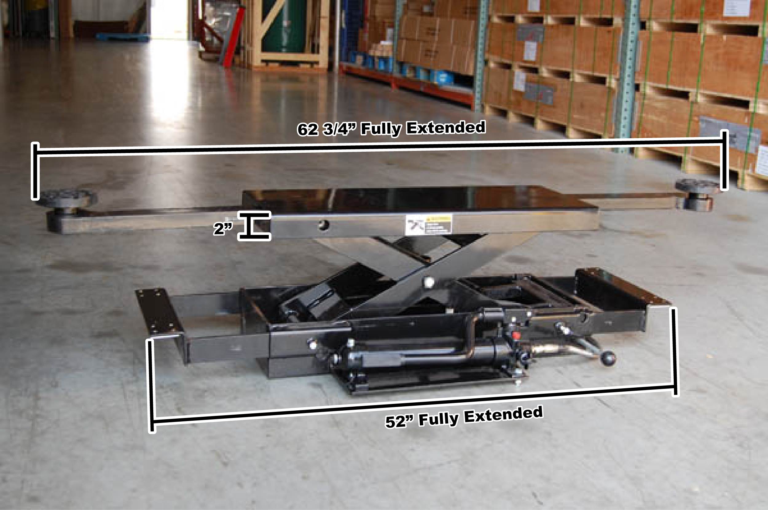 3,500 Lb Kernel Sliding Bridge Jack for 7K 9K Lb Storage Lifts FREE SHIPPING