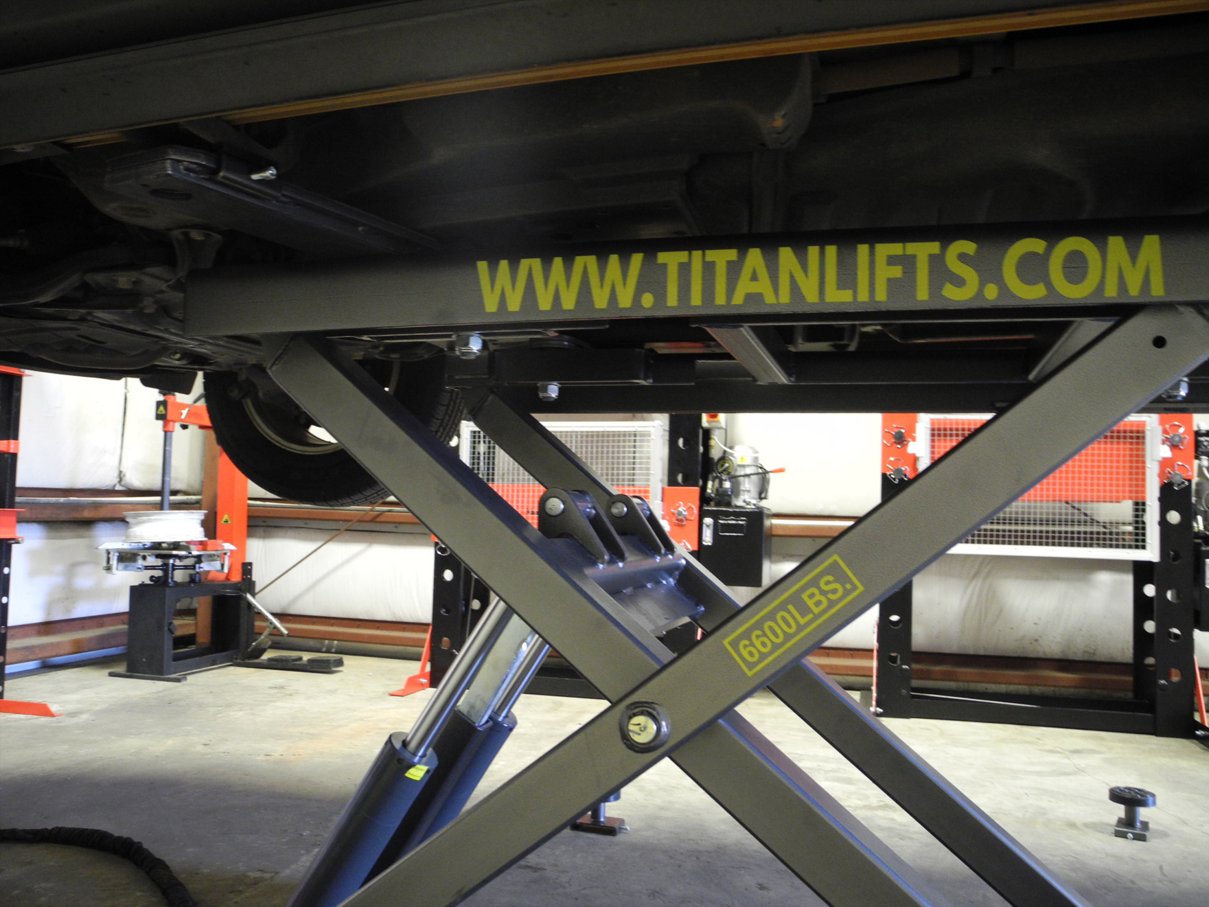 Titan SL6600 Automotive Mid Rise Scissor Lift FREE SHIPPING