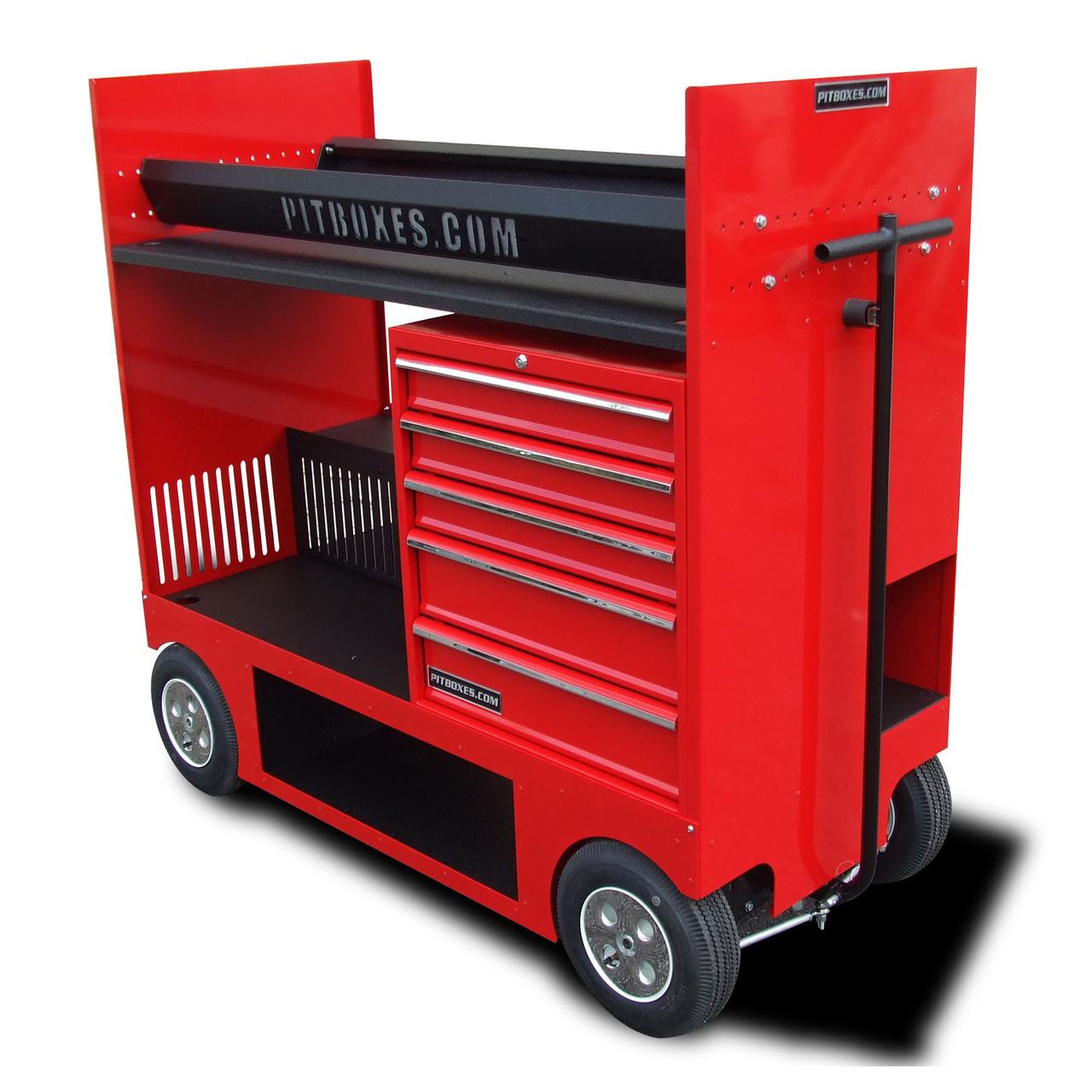 Rolling Tire Rack Wagon Cart RSR 26" Pit Box Redline Stands