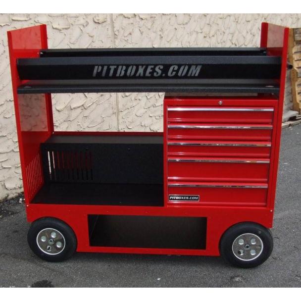 Rolling Tire Rack Wagon Cart RSR 26" Pit Box Redline Stands