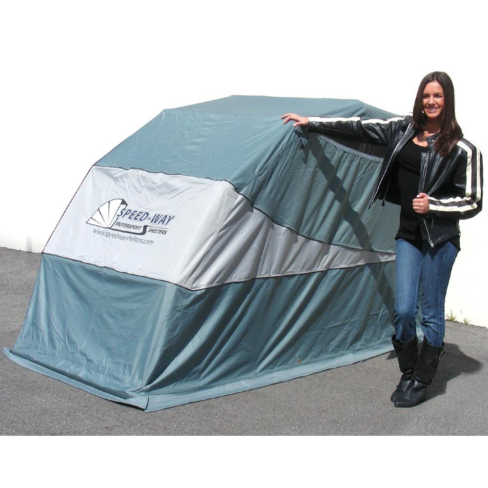 speedway motorcycle shelter