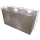 Pit Products 72'' Diamond Plate Floor Base Cabinet