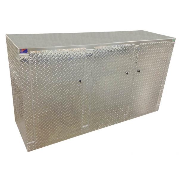 Pit Products 72'' Diamond Plate Floor Base Cabinet