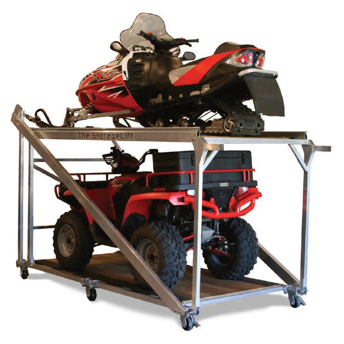 Motorcycle shop stacker lift