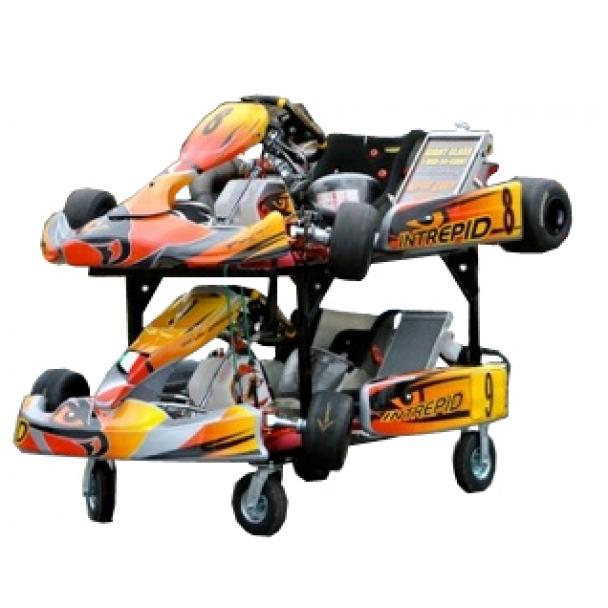 Streeter Sprint Double Stack Rolling Go Kart Stand Redline Stands