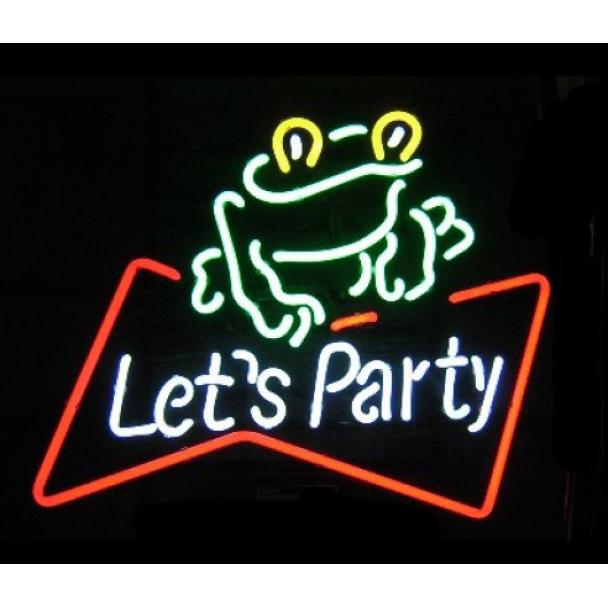 [DISCONTINUED] Let's Party Frog Neon Sign