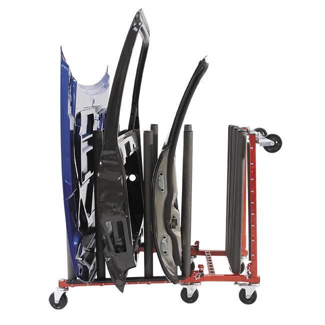 Innovative Automotive Hood Door Panel Cart Redline Stands
