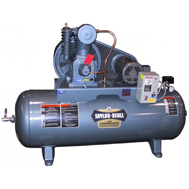 Saylor Beall Horizontal 5HP 80 Gallon Air Compressor