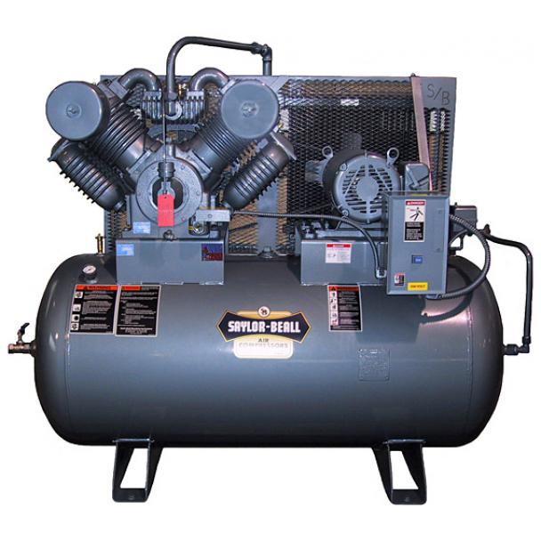 Saylor Beall Horizontal 20HP 200 Gal Air Compressor