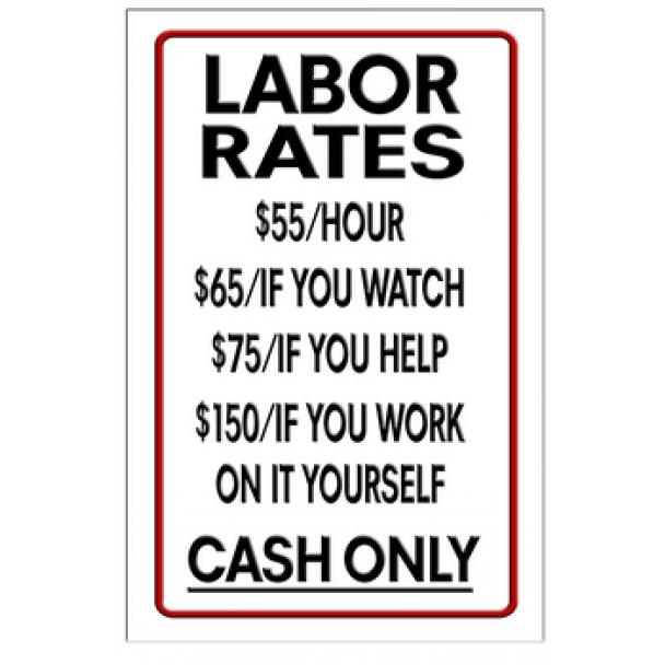 [DISCONTINUED] Labor Rates Sign