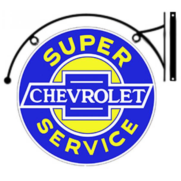 [DISCONTINUED] Double Sided Chevy Super Service Sign