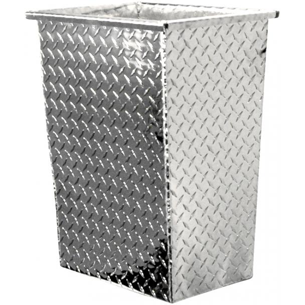 [DISCONTINUED] Diamond Plate Trash Can