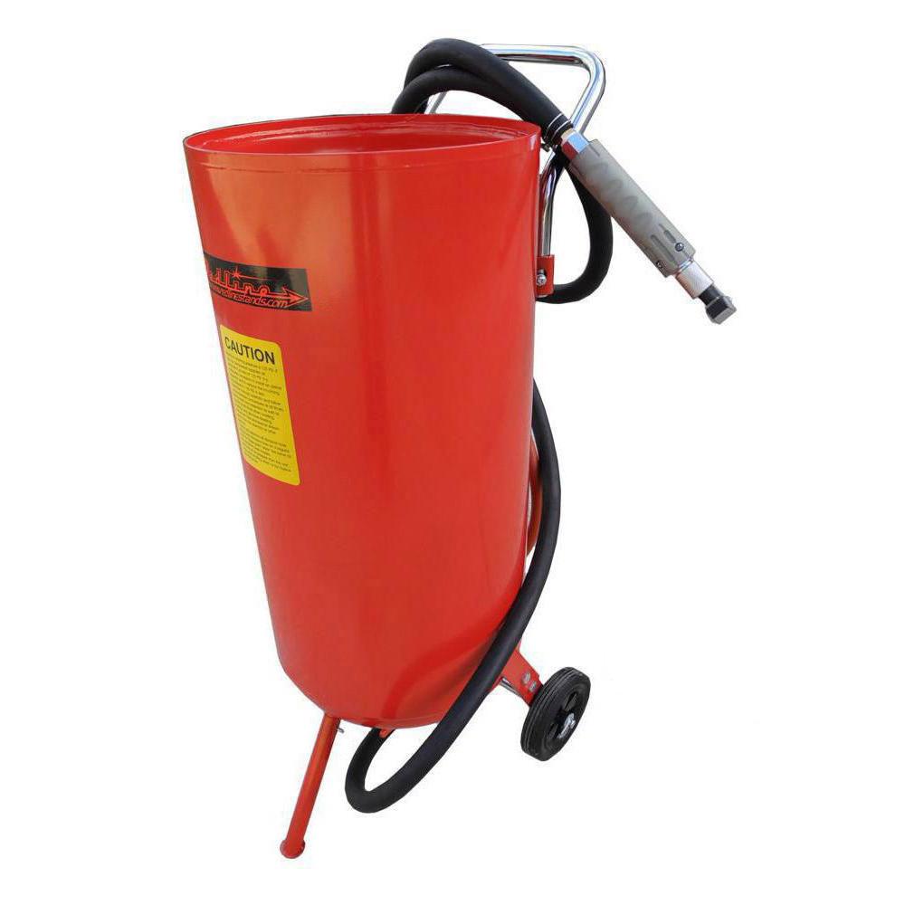 Portable Abrasive Blaster Kit Pressurized Paint Rust Remover For Mobile Blasting 