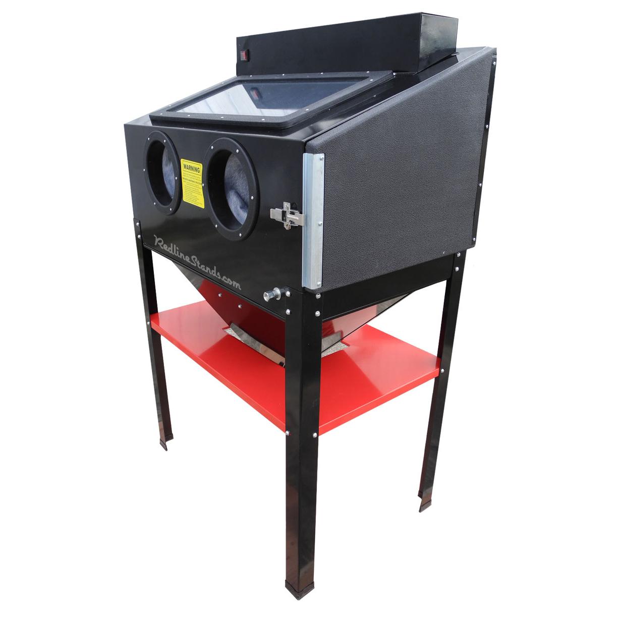 Redline Re36dl Double Light Abrasive Sand Blasting Cabinet Free