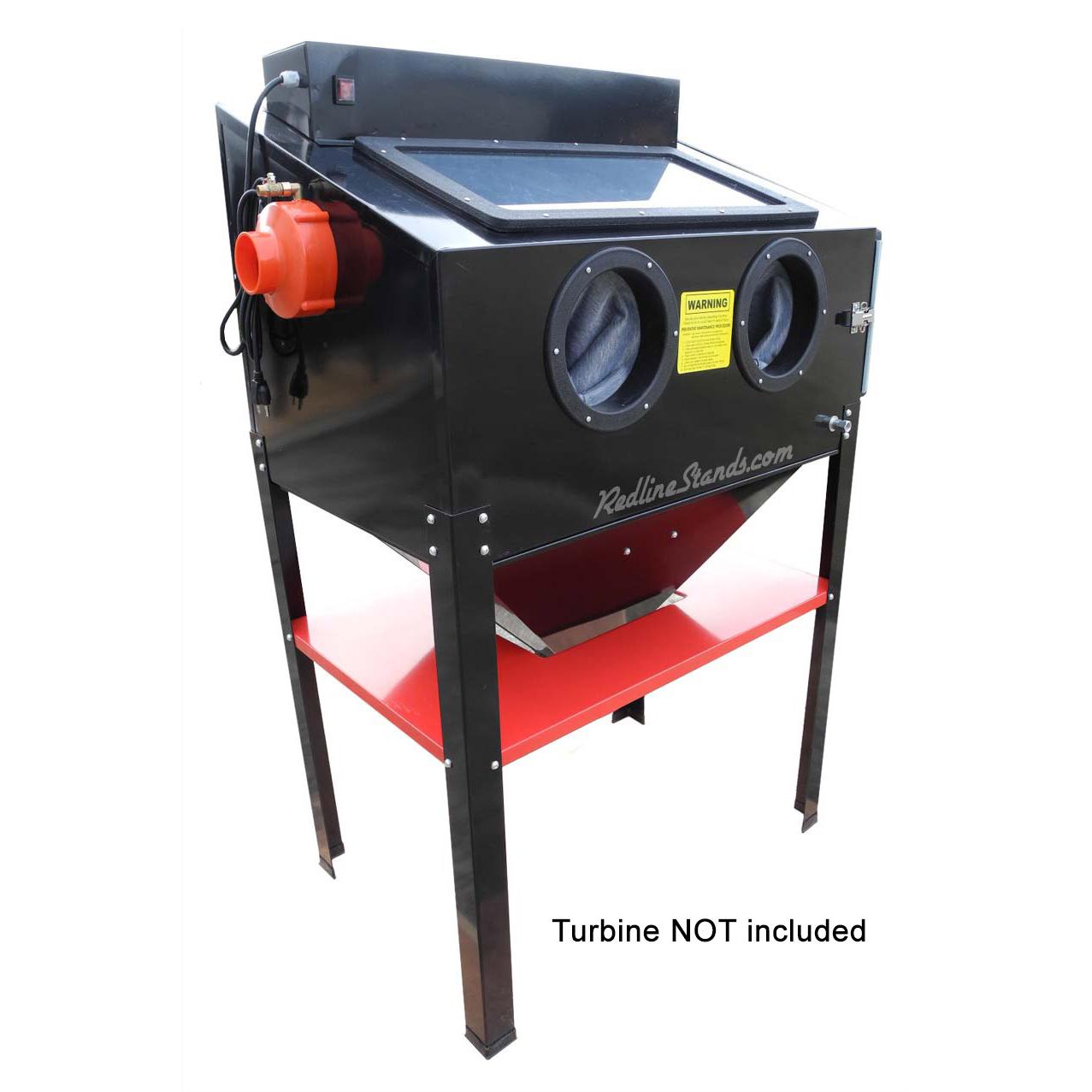 Redline Re36dl Double Light Abrasive Sand Blasting Cabinet Free