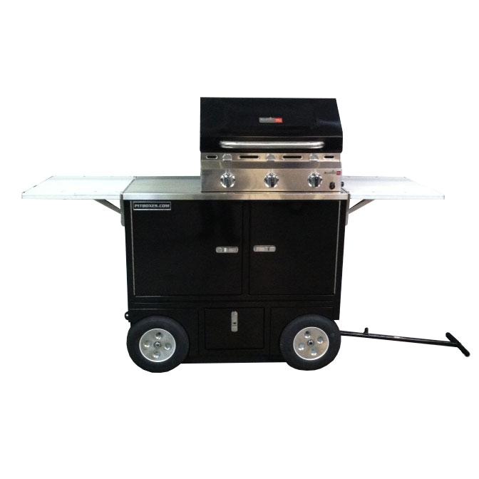Rsr Bbq Grill Pit Box Wagon Cart Red Line Stands