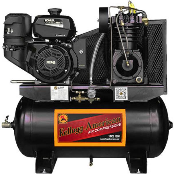 [DISCONTINUED] Kellog-American 30G 14HP Horizontal Compressor