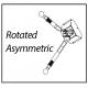 Launch 9K Asymmetric/Symmetric 2 Post Clearfloor Lift