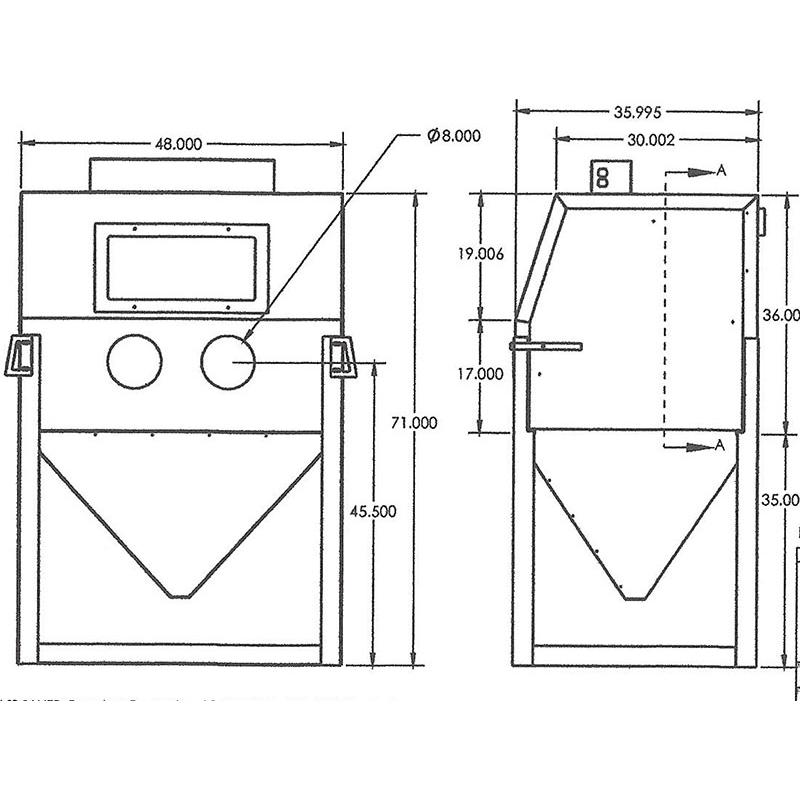 Raptor Blaster Rb4836 Abrasive Media Blasting Cabinet Free Shipping