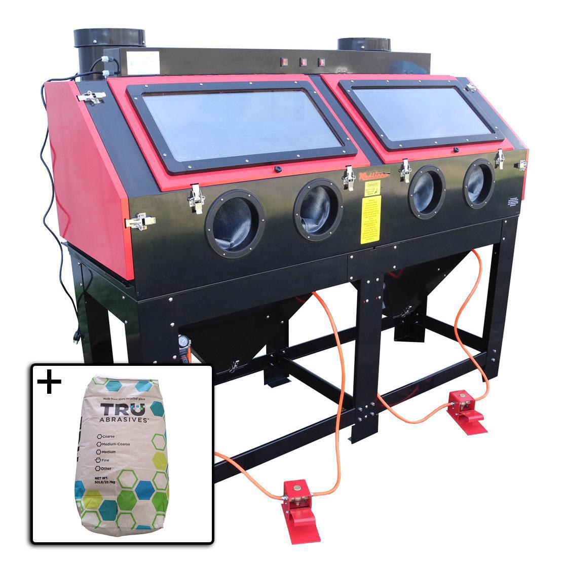 Redline RE49 Two Person Abrasive Sand Blasting Cabinet
