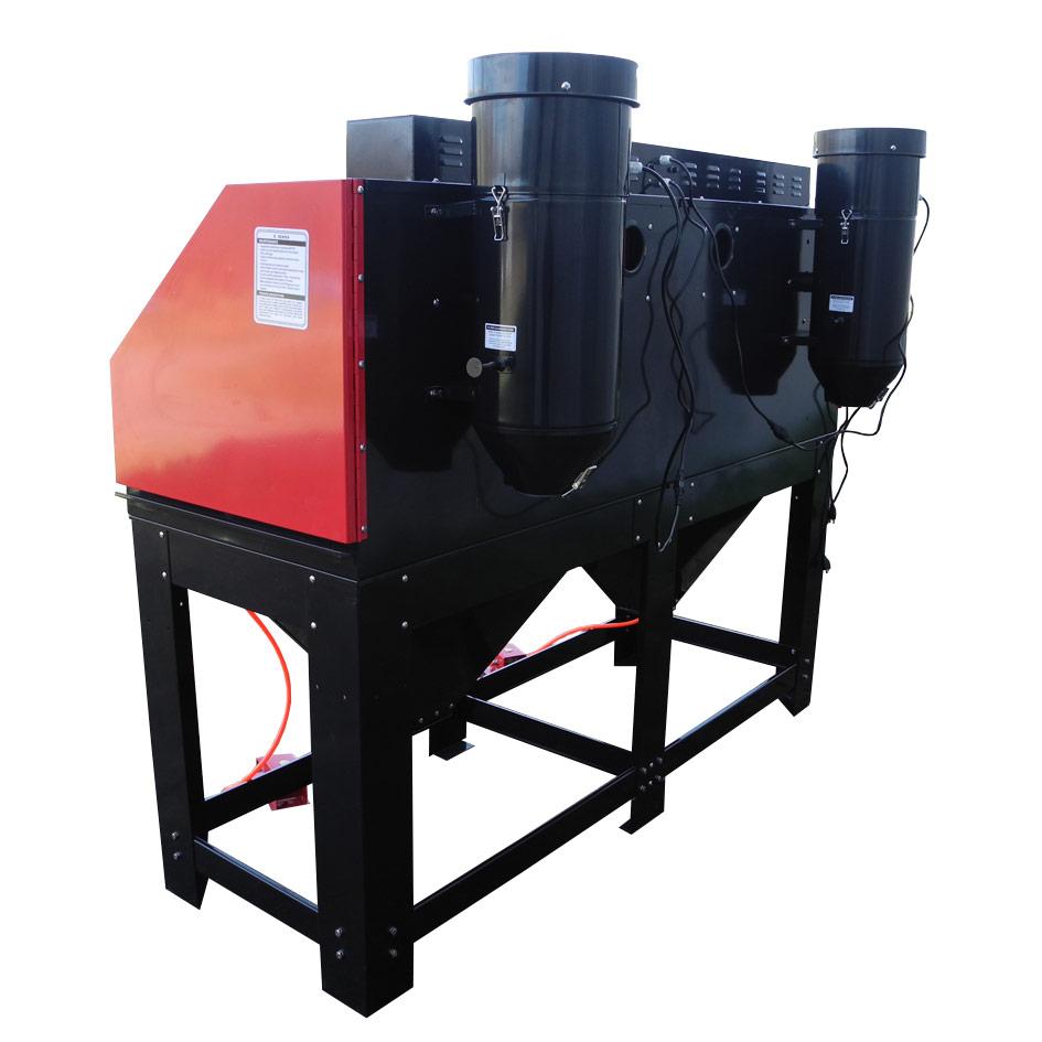 Industrial Sand Blaster Cabinet with Dual Work Position 2 Man #1200L With  Free Air Alteration Dust Collector System
