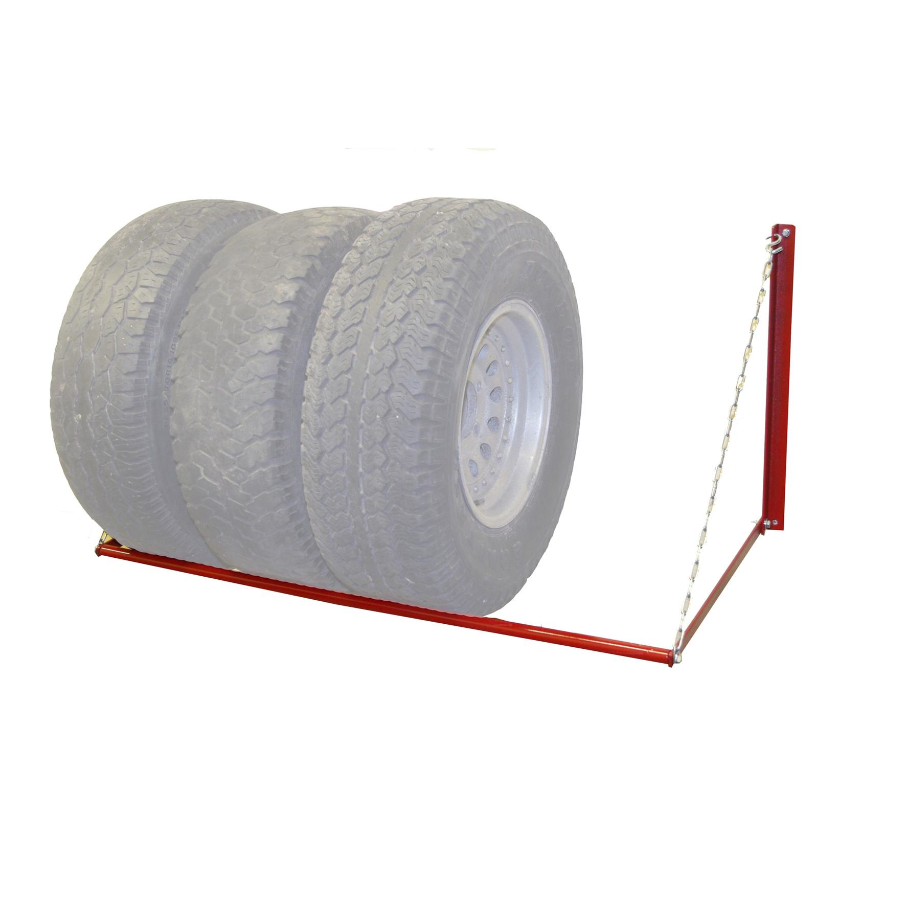Wheel storage rack clearance