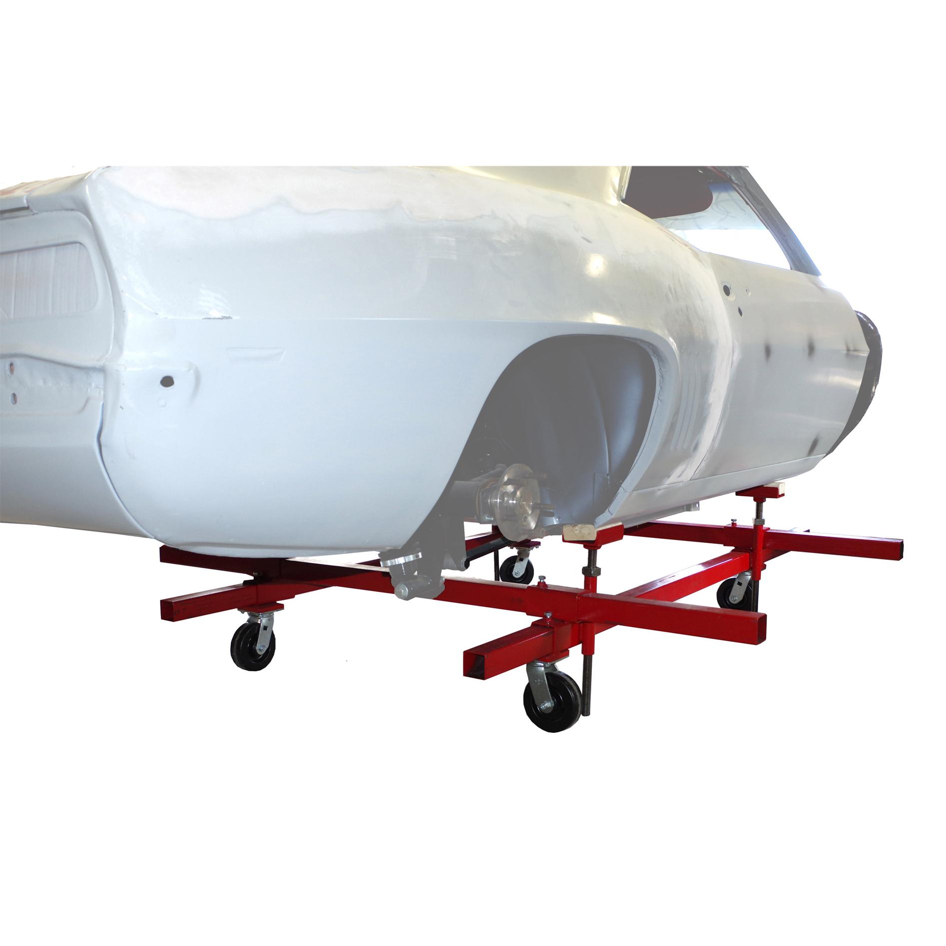 Merrick USA Made Auto Body Dolly Cart Redline Stands