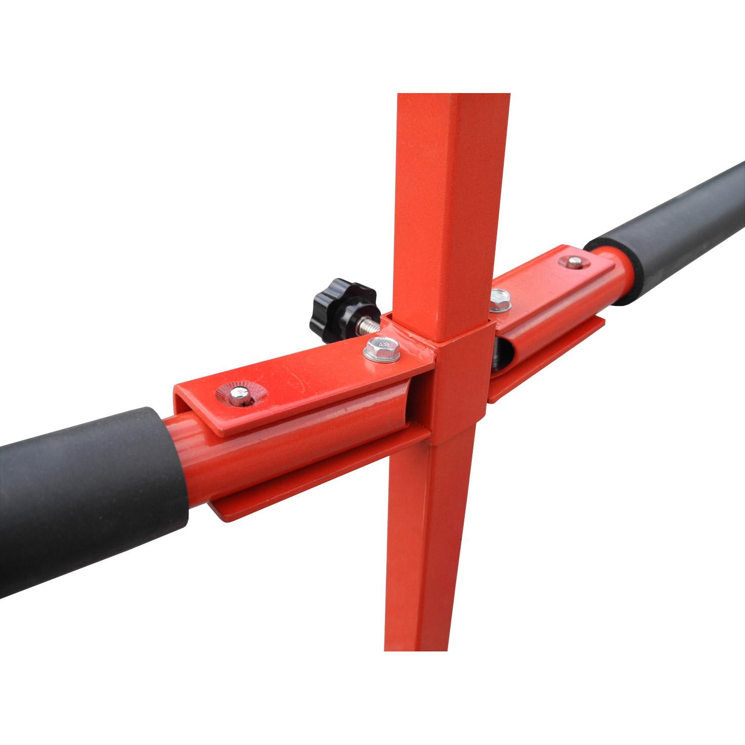 DoubleSided Mobile Bumper Storage Rack Redline Bumper Rack